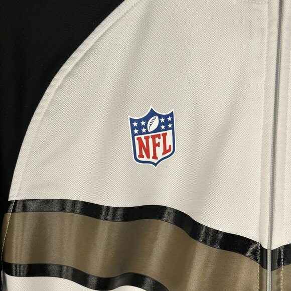 Reebok New Orleans Saints NFL Football Jacket Full-Zip Soft Shell Mens Size L - Picture 5 of 11